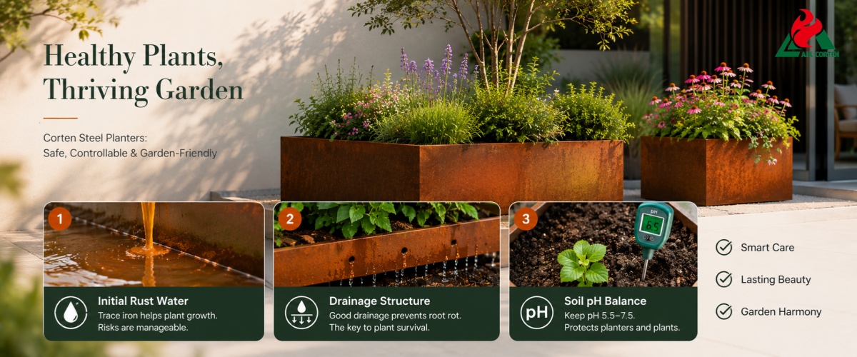 Large Metal Outdoor Planter Pots UK